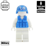 United Nations helmet and Vest With Brickarms Parts （only equipment  BA101